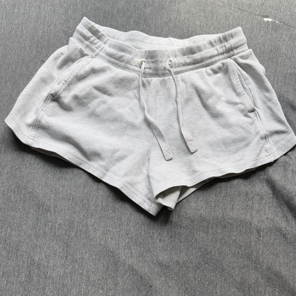 Women's White Heather/Pale Gray Casual Shorts